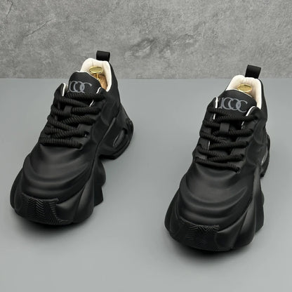 Zapatillas deportivas para hombre de talla grande, estilo «New Dad», con suela de plataforma gruesa, modernas, versátiles, informales, deportivas, de moda, cómodas y para el día a día.