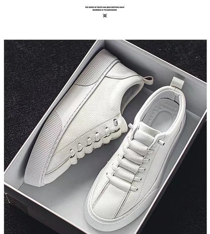 Pánske tenisky, voľnočasová obuv, pánske balerínky, Zapatillas Hombre, ľahká obuv z PU kože, priedušná obuv, pánska biela športová obuv, tenisky