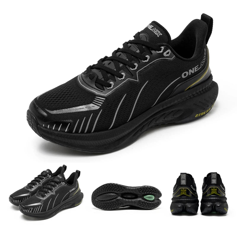 ONEMIX Neue Laufschuhe mit Dämpfung für Herren, geeignet für intensive Läufer, Schnürschuhe, Sportschuhe für Damen, rutschfeste Outdoor-Sportschuhe für Herren