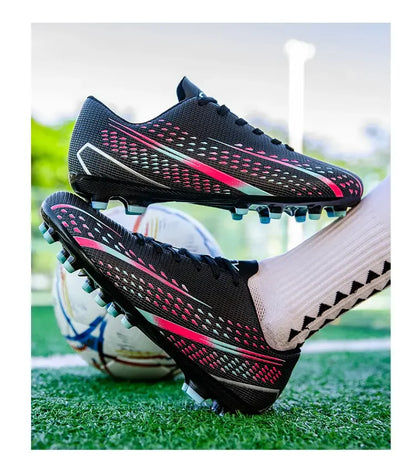 Hohe wasserdichte Fußballschuhe für Herren, rutschfest, robust, mit Stollendesign, atmungsaktivem Futter, für Outdoor-Rasenplätze, Profi-Fußball
