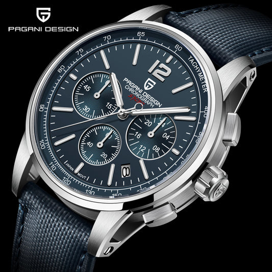 PAGANI DESIGN 2026 New Luxury Fashion Casual Men Quartz Watches VK63 100M Water Resistant Sapphire Glass Stainless Steel Watches