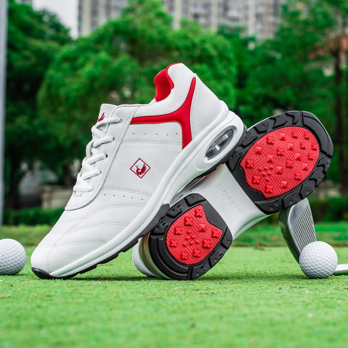 OIMKOI Men Golf Shoes Casual Breathable Waterproof Non-slip Golf Outdoor Training Shoes