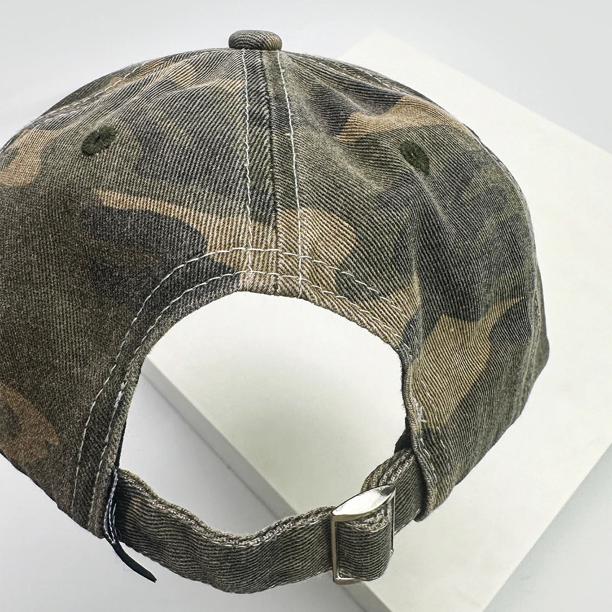 Casquettes de baseball unisexes de style américain, brodées de lettres CAMO, respirantes, style hip-hop, à visière, polyvalentes, tendance