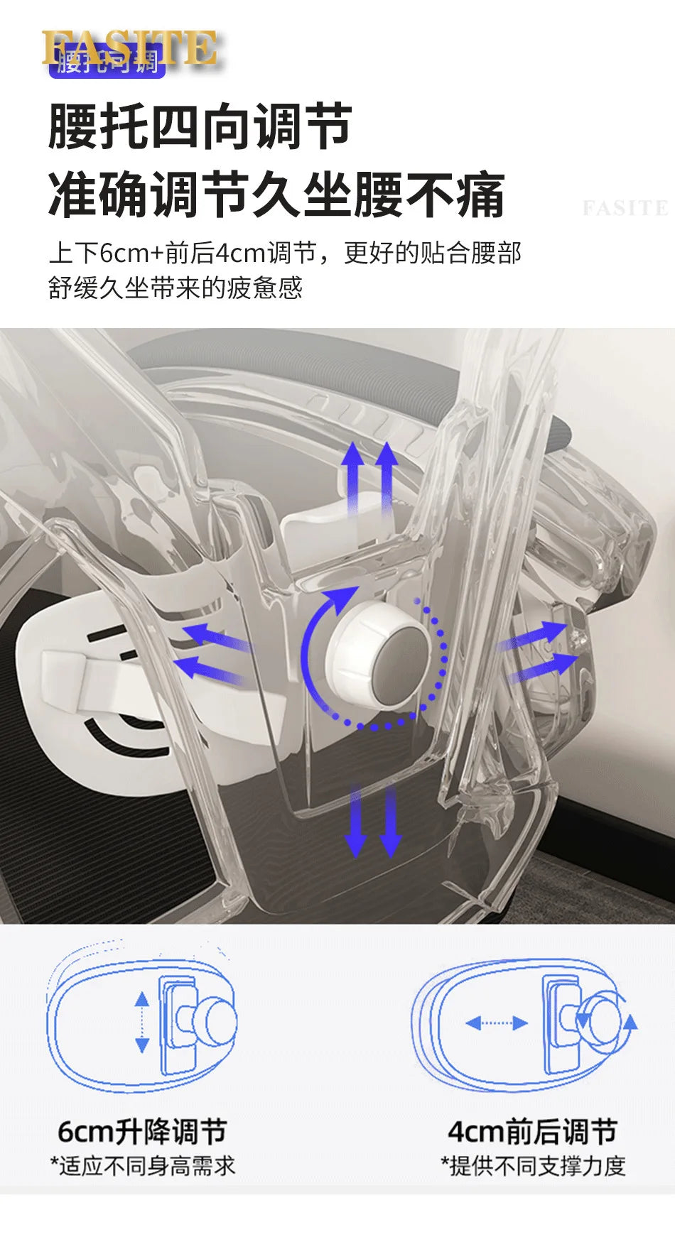 Ergonomic Gaming Chair with 4D Lumbar Support, Reclining Office Chair, Adjustable Computer Desk Chair with Footrest, Swivel E-Sports Chair