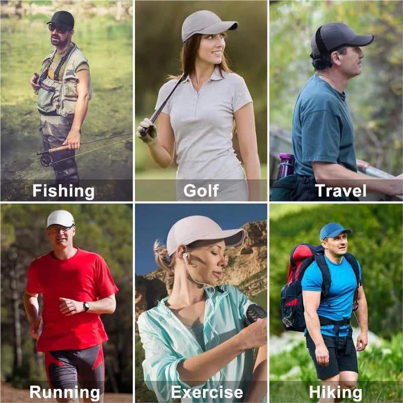 GADIEMKENSD Lehká prodyšná outdoorová čepice s ochranou proti slunci UPF 50+ – módní sluneční klobouky pro muže a ženy, vhodné pro outdoorové sporty