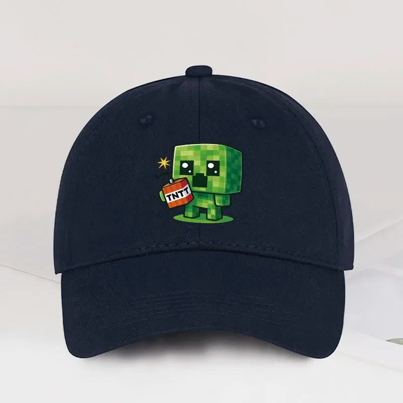1 Creeper Pattern Baseball Cap | Unisex Hip-Hop Cap, lightweight and form-fitting, perfect for travel and casual wear year-round