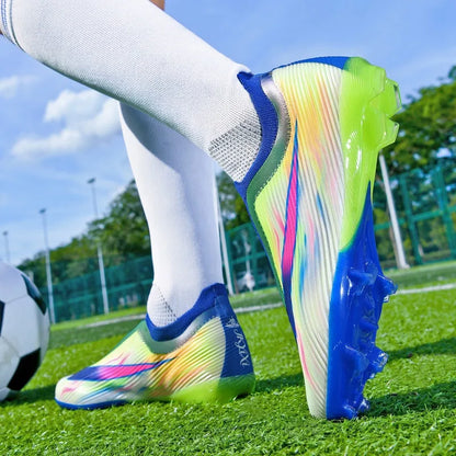 Chaussures de football pour hommes, chaussures de football pour femmes, chaussures de terrain synthétique pour l'extérieur