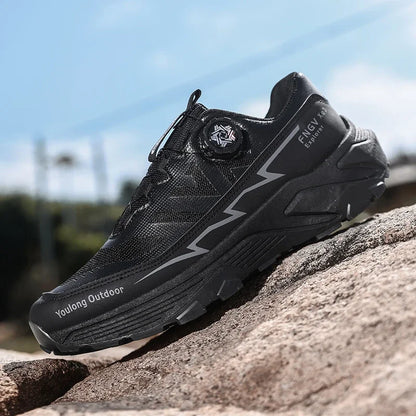 Men's Sneakers Casual Outdoor Anti-Slip Shock-Absorbing Versatile Off-Road Hiking Shoes, Comfortable Soft Sole Running Shoes for Men