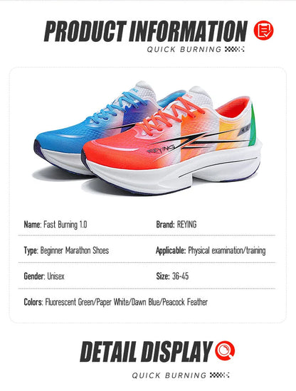 Scarpe da corsa IRUNSVAN Co-branded con soletta in carbonio 1.0 ad asciugatura rapida, per l’allenamento alla maratona maschile, ammortizzanti e traspiranti
