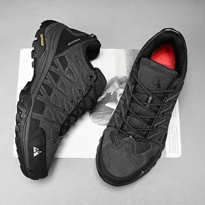 HIKEUP Fashion Outdoor Shoes Hiking Men's Sports Casual Mountain Trekking Boots Camping Sneakers for Men Non-slip Wear-resistant
