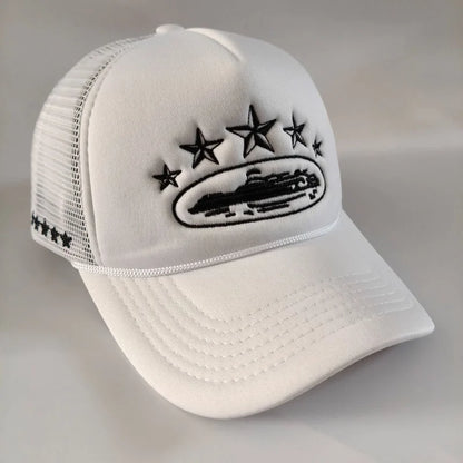 New Unisex Print Baseball Hats New Unisex Hip Hop Breathable Personal Sunshade Mesh Versatile Street Fashion Trucker Caps