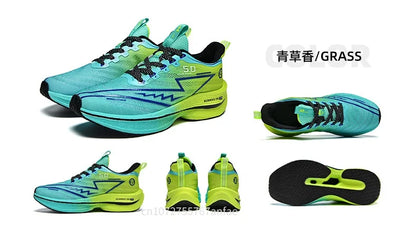 Men's Running Shoes Carbon Board Light Ultra Cushion Breathable Marathon Shock Absorption Support Sneaker Woman Comfy Sport Shoe