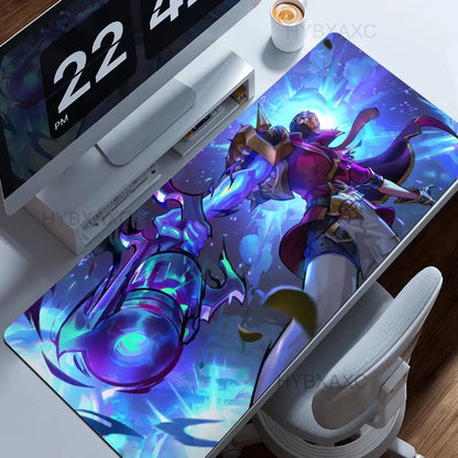 Game Jhin L-League of Legends Mousepad Large Computer Gaming Accessories MousePads Desk Mats Anti-slip Laptop Soft Mice Pad