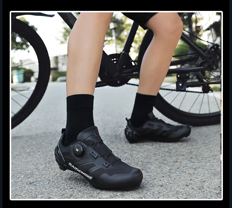 Zapatillas de ciclismo unisex nuevas, profesionales, ligeras, de lujo, originales, de carretera, de goma, para MTB, de competición, de moda, para bicicleta urbana y deportes callejeros