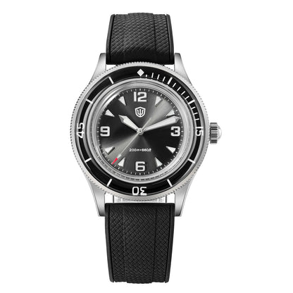 Watchdives 50-Fathoms Watch VH31 Sweep Seconds Quartz Movement Luminous 200m Waterproof Sapphire Stainless Steel  Watches WD50Q