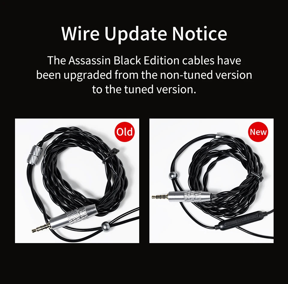 CVJ Assassin Hybrid Gaming Earphones 1DD+1BA Vibration Driver Wired HiFi Headphones with Mic, Type-C & 3.5mm In-Ear Gaming Earphones for E-Sports