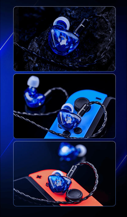 EPZ G10 Wired HiFi Gaming Earphones – Type-C & 3.5mm In-Ear Monitor Headphones with DAC, Noise Isolation, Detachable Cable & Microphone