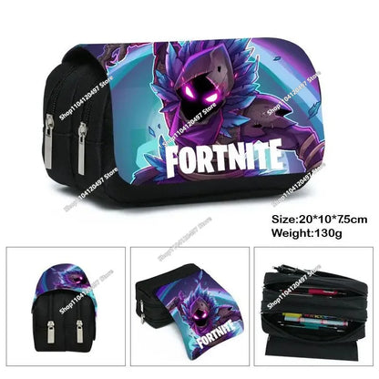 Fortnite Battle Royale Pencil Case for Kids Cartoon Stationery Storage Pen Box School Supplies Birthday Gift
