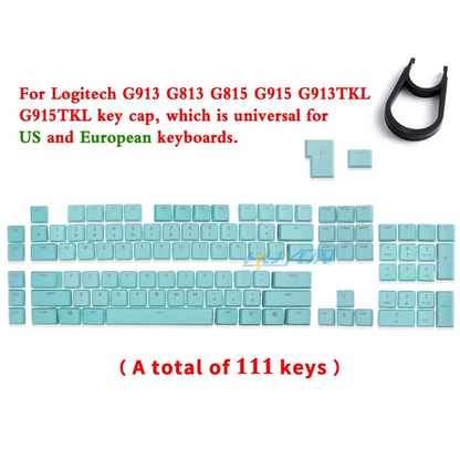 Wireless Gaming Mechanical Keyboard Keycaps Compatible with Logitech G913TKL G915 G813 G815 RGB Transparent Keyboard
