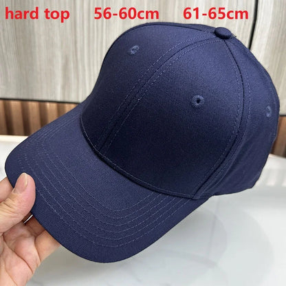 Baseball Caps for Big Head Men Women XXL Oversize High Crown Adjustable Plain Solid Snapback Hats 56-60cm 60-65cm