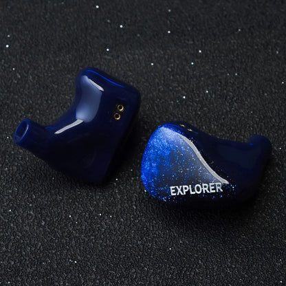 AFUL Explorer HiFi Wired Hybrid Earphones 1DD+2BA In-Ear Monitors with 3D Printed Acoustic Tube, RLC Crossover & Premium HiFi Earbuds