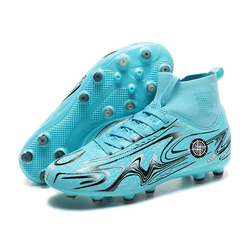 Crampons de Football pour hommes, chaussures d'entraînement sur gazon en salle, antidérapantes, TF/AG, bottes de terrain de Football confortables pour enfants