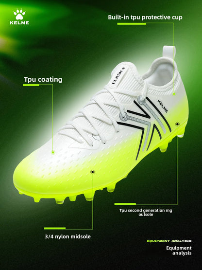 Scarpe da calcio da uomo Kelme Mg per campo in erba sintetica, tacchetti corti, scarpe da calcio professionali da partita, scarpe da allenamento antiscivolo per erba sintetica