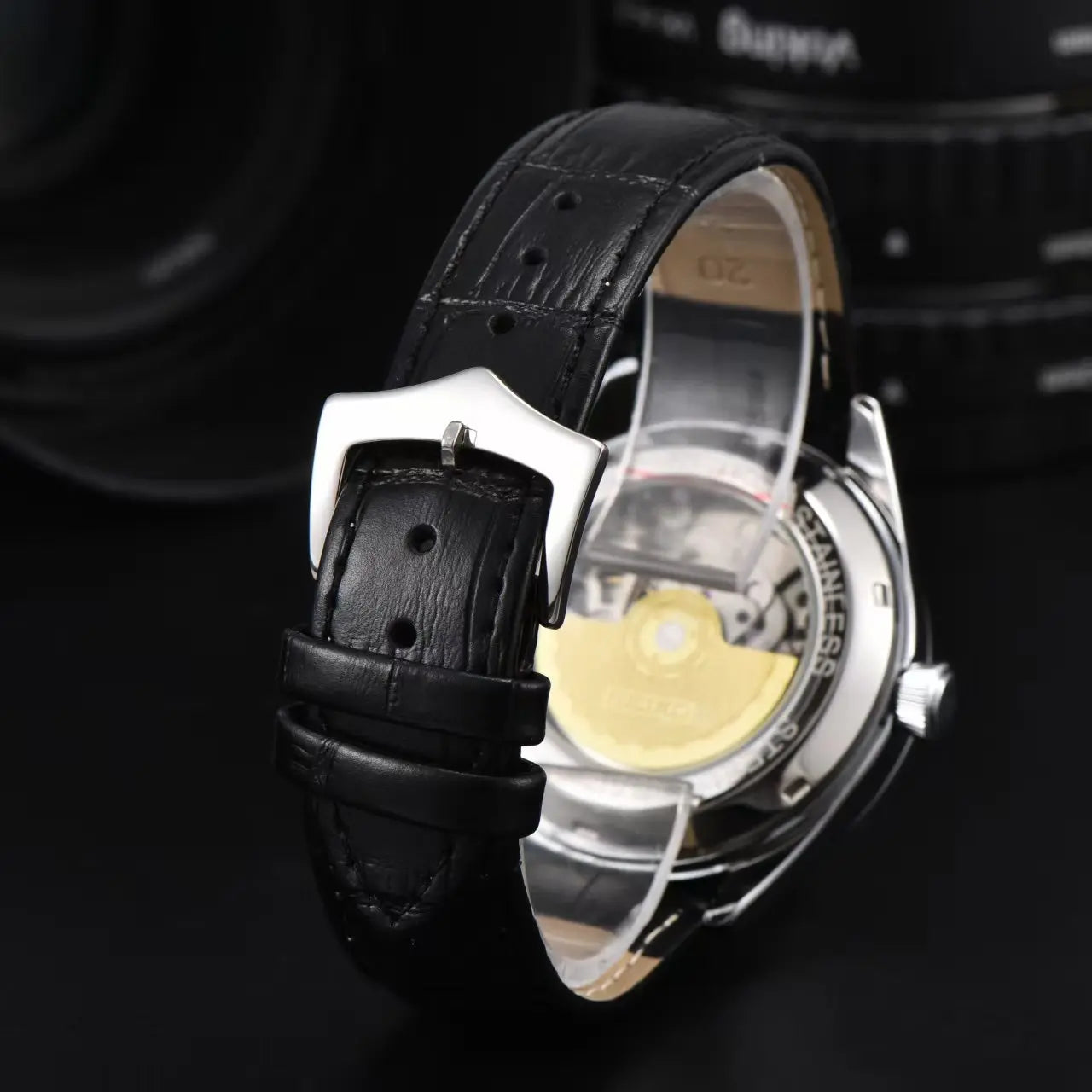 Seiko Fashion Business Machinery Watch Simple Casual Men's and Women's Couple Watch High Quality Leather Strap Waterproof Watch