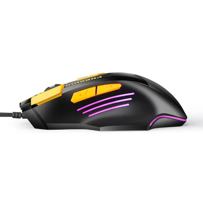 USB Wired Gaming Mouse 6800 DPI Professional Ergonomic Gaming Mouse with 8 Programmable Buttons, RGB Optical USB Computer Mouse for PC & Laptop