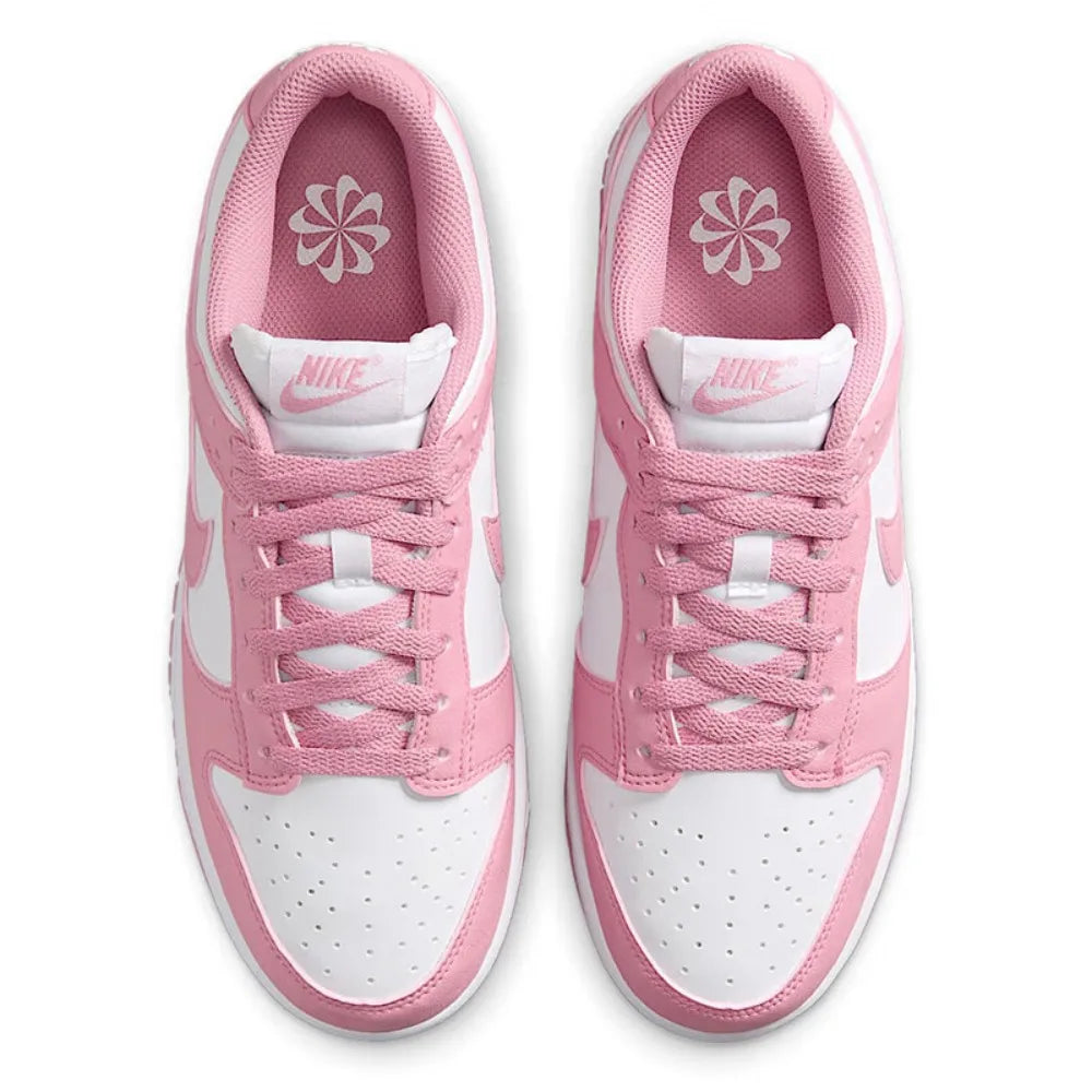 Nike Dunk Low w kolorze różowo-białym – niskie, retro, codzienne trampki, wytrzymałe buty do skateboardingu dla kobiet DD1873-112