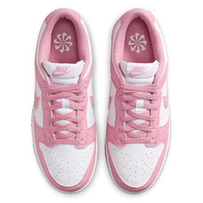 Nike Dunk Low w kolorze różowo-białym – niskie, retro, codzienne trampki, wytrzymałe buty do skateboardingu dla kobiet DD1873-112