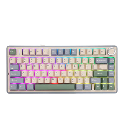 The New Hot-Selling EPOMAKER x AULA F75 75% ANSI Hot-Swappable Washer Bluetooth 5.0/2.4G Wireless/wired Mechanical Keyboard PBT