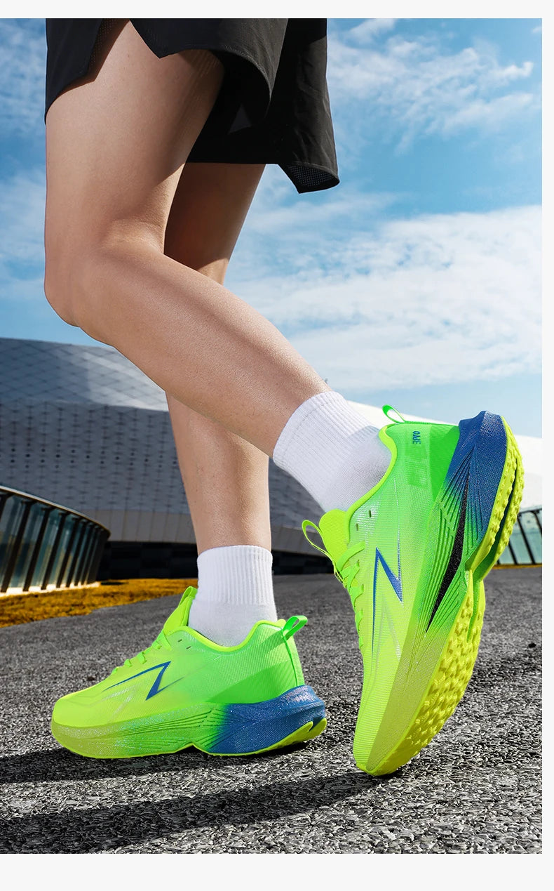 Scarpe da corsa da uomo Marathon, scarpe sportive specializzate, traspiranti, leggere, da donna, antiscivolo, con soletta in carbonio, comode sneakers