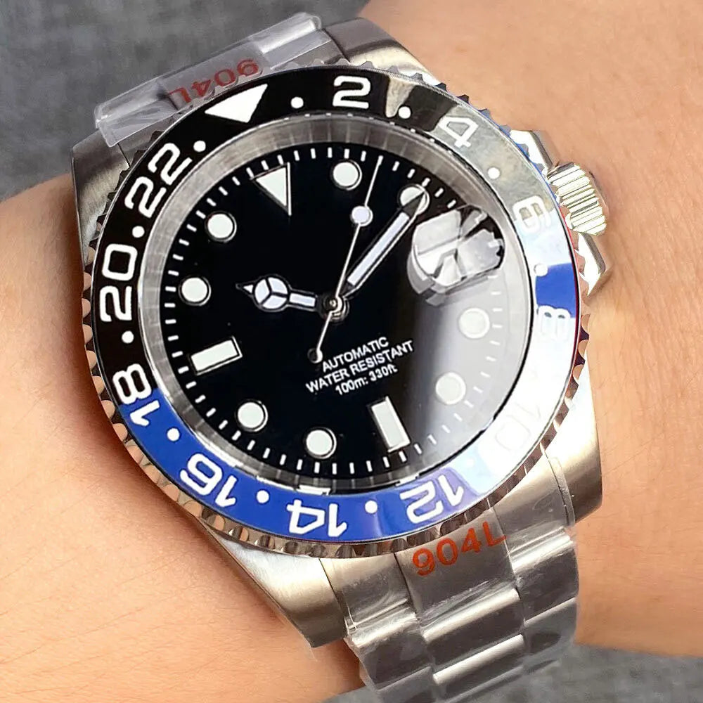 200m Waterproof Miyota8215 Automatic Men Watch Diver Watches 40mm Mechanical Movement Luminous Jubilee Strap Glide Lock Buckle