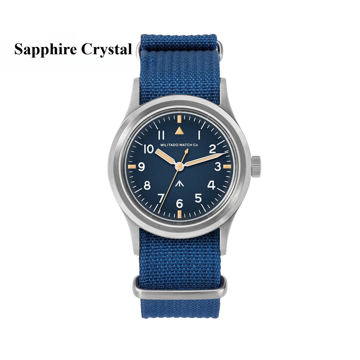 Militado ML14 36mm Watch VH31 Sweep Second Quartz Movement Watch Sapphire Crystal Super Luminous BGW9 C3 100m Waterproof Watches