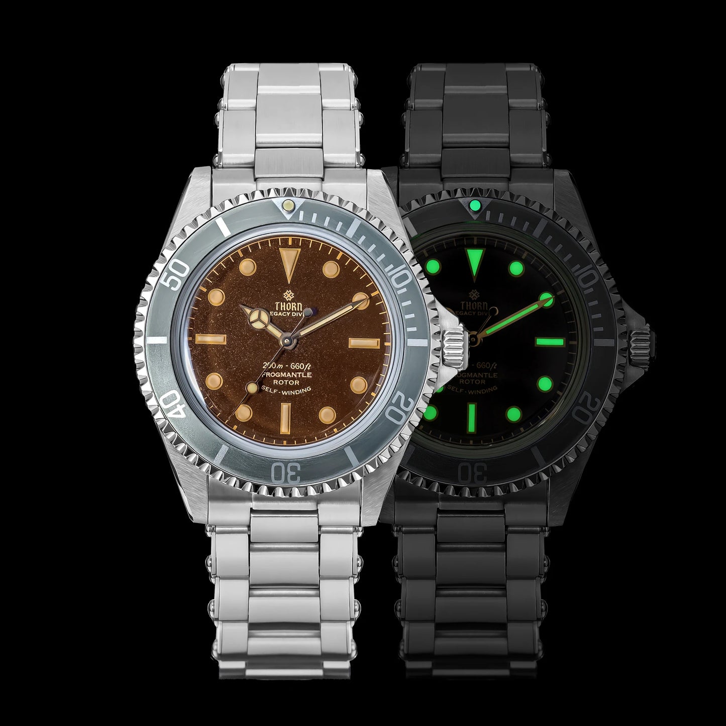 THORN T023 New Diver Watch Men PT5000 Automatic Watch 40MM Mechanical Wristwatch Sapphire 200m Waterproof Vintage Luxury Watches