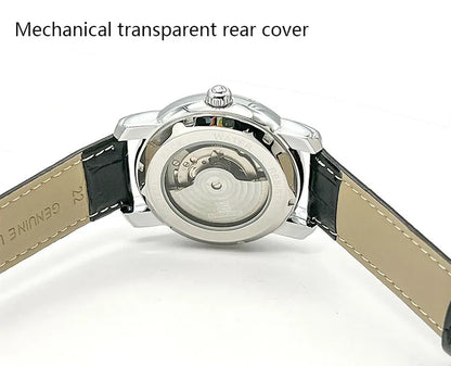 AOKULASIC Brand Men Mechanical Watch Fashion Luxury Business Tourbillion Wristwatch Male Waterproof Sport Automatic Casual Clock