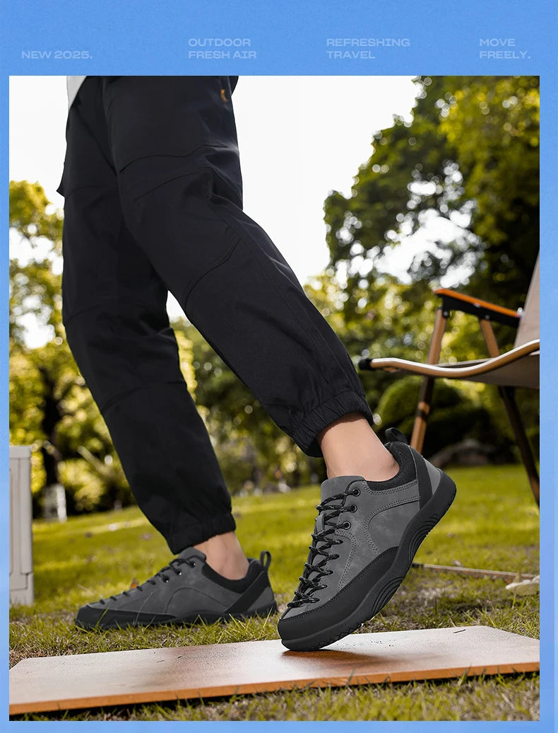 2026 New Men's Wide Width Shoes Minimalist Barefoot Sneakers Hiking Zero Drop Running Shoes Outdoor Wide Toe Non-Slip Sneakers