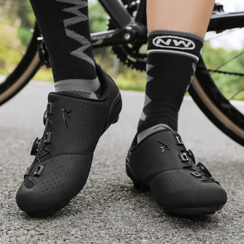2025 New Arrival Professional Cycling Shoes Racing Road Bike SPD Cleat Shoes Ultralight Self-Locking MTB Bicycle Sneakers Unisex