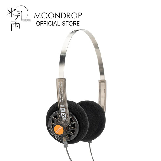 MOONDROP OLD FASHIONED On-Ear Headphones 40mm Dynamic Driver Wired Headphones with 3.5mm Plug, HiFi Audio Headset with Volume Control