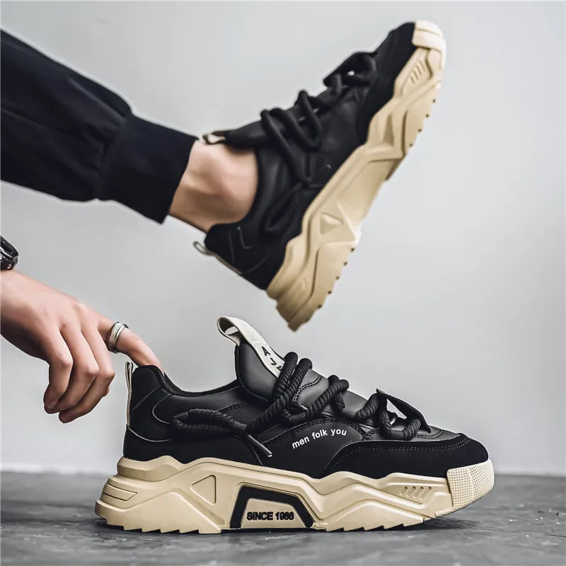 Lässige Herren-Sneaker – Frühlingsmode – Vielseitige Low-Top-Skateboard-Schuhe für Herren, geeignet für Outdoor-Sportarten