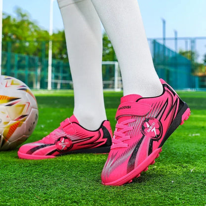 Chaussures de football originales à crampons pour cheville, nouvelles chaussures de football pour enfants, chaussures de futsal, baskets rapides pour intérieur, chaussures de sport pour terrain de société, chaussures de f