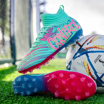 Chaussures de football pour homme, crampons, baskets montantes, chaussures de foot de haute qualité, antidérapantes, pour futsal, gazon, match en salle, best-sellers FG/TF