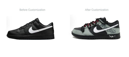 Tenisky na mieru Nike Dunk Night Walker SAML Retro mestské ležérne nízke topánky s tlmením nárazov, priedušné a odolné proti opotrebeniu pre mužov