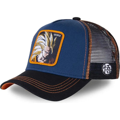 Casquette de baseball en coton Dragon Ball Styles Anime Son Goku - Hommes et femmes - Hip-hop - Papa - Casquette en maille ajustable - Casquette de camionneur