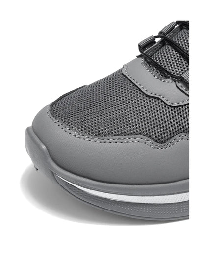 Chaussures de course à boucle rotative pour hommes, baskets respirantes en maille légère, semelle coussinée, antidérapantes, chaussures de marche quotidiennes, 2 couleurs
