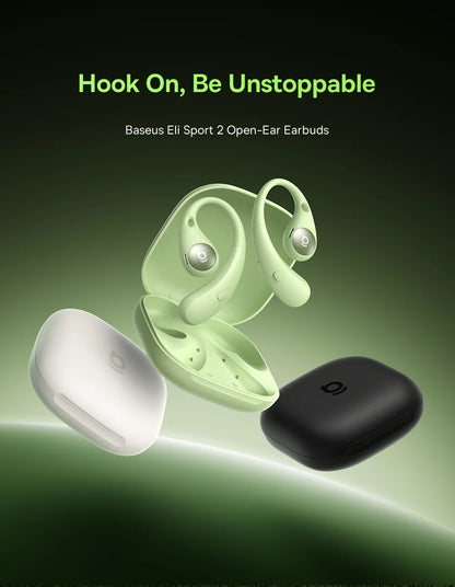 Baseus Eli Sport 2 Open-Ear Wireless Earphones Bluetooth 6.0 OWS Headphones Hi-Res with LDAC OWS Earphones Earhook Sport Earbuds
