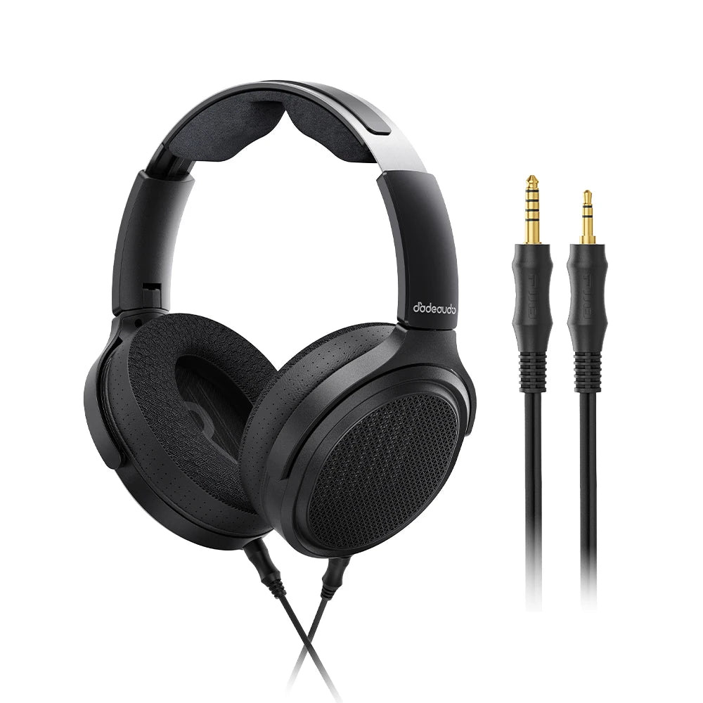 Auriculares audiófilos magnéticos planares FiiO JT7 – Auriculares HiFi con cable circumaurales con transductor de 95x86mm, diadema ajustable y cable de 4.4mm/3.5mm