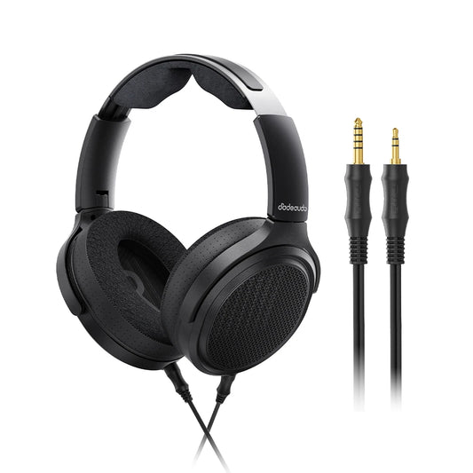 Auriculares audiófilos magnéticos planares FiiO JT7 – Auriculares HiFi con cable circumaurales con transductor de 95x86mm, diadema ajustable y cable de 4.4mm/3.5mm