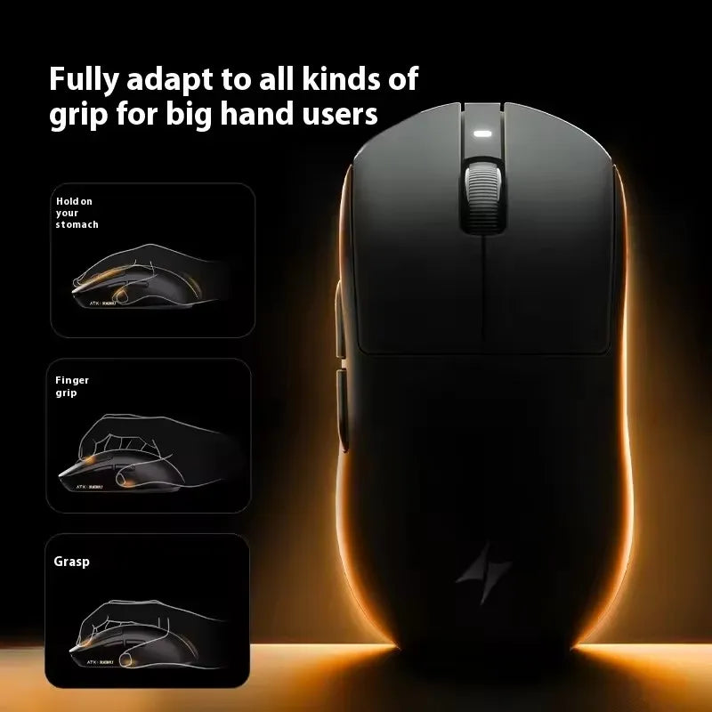 ATK Dragonfly A9 Wireless Gaming Mouse NearLink Tri-Mode Dual 8K Ultra-Lightweight Ergonomic Esports Mouse